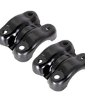 Rear U Bolt Plate Kit for 88 00 Chevy GMC C1500 C2500 C3500 K1500 Trucks Suburbans Truck Ready OEM Replacement, two black plates