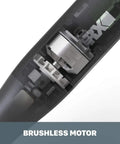 Close-up of the 20V Cordless Rotary Tool With Brushless Motor showcasing the internal mechanism and compact design for DIY projects.