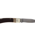 Bearhead Lockback Pocket Knife With A 2.2 Inch High Carbon Stainless Steel Blade And Sawcut Handle, open view
