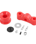 Red Energy Suspension Bushing Kit With Shift Linkage Hardware Pin Clip For Honda Civic CRX B Series Swap And Acura Integra Improve Shifts And Handling, showing bushings and hardware.
