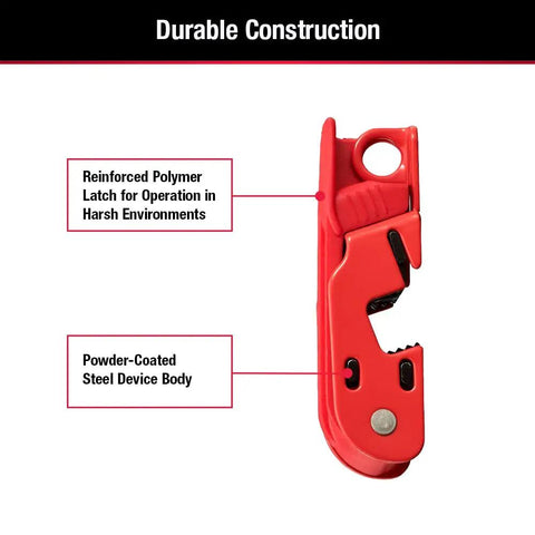 Top Shelf Hella Secure Red Circuit Breaker Lockout For Standard Single Double Toggle Boxes With Real Deal Grip Tight Design No Sweat Setup For Osha Compliant Lockout Tagout Safety Gear Pack Of 2, showing reinforced polymer latch.