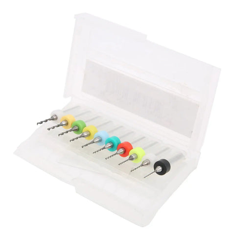 Mini Twist Drill Bits Set In Tungsten Steel For PCB Repair And Engraving, spiral bits 0.3mm to 1.2mm in open case