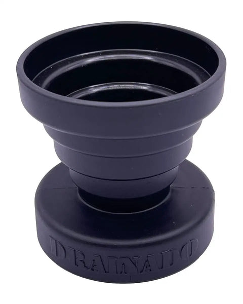 Universal Vacuum Hose To PVC Pipe Adapter For Easy AC Drain Line Unclogging No More Hack Jobs in black plastic material
