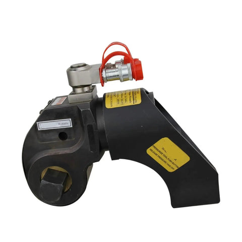 Heavy Duty Hydraulic Torque Wrench Set With 4000Nm Pull And Rugged Steel Square Drive Half Inch Build featuring a swivel manifold and safety connector.