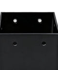 Easy Install 4x4 Post Base With 3.3x3.5 Inch Inner Size For Pergolas Fences Patios Porches Backyards Gazebos And Sheds Heavy Duty Outdoor Post Support Stand With Preinstalled Fasteners For Quick No Tools Needed Setup, close-up view
