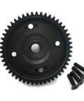 Hard Steel Center Differential Spur Gear 50T 0.8M 32P Black For Hoss 4x4 Stampede 4x4 Ford F 150 4x4 Rc Car 6842X with screws
