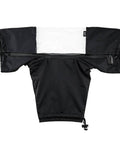 Flat lay of All Weather Pro Camera Rain Cover For DSLR And Mirrorless Cameras With Lens Protection Waterproof Shield.