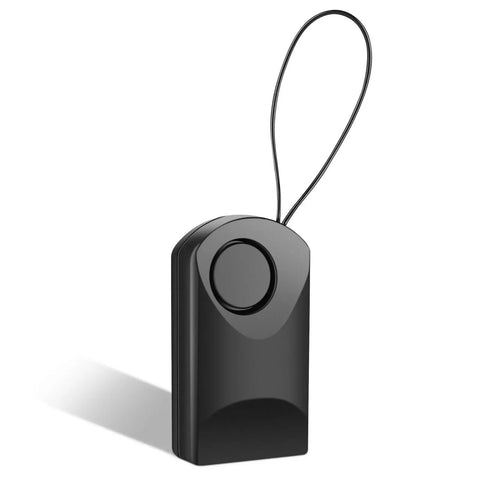 Touch Sensor Door Alarm With 120db Ultra Loud Ring Vibration Triggered Portable Security For Doors Totally For Home Apartment Hotel Travel Bedrooms Kids Toddlers Elderly Guests Keeps Your Space Safe And Quiet, black compact unit