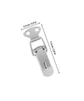 6 Sets Heavy Duty Stainless Steel Toggle Latch 72mm Chrome Spring Loaded Locking Bar Clamp For Toolbox Drawer Cabinet Box Security, 7.3cm