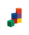 Wood Counting Cubes For Kids 1 Inch Blocks Pack Of 100 In Six Colors For Preschool And Classroom Math Learning, cubes stacked