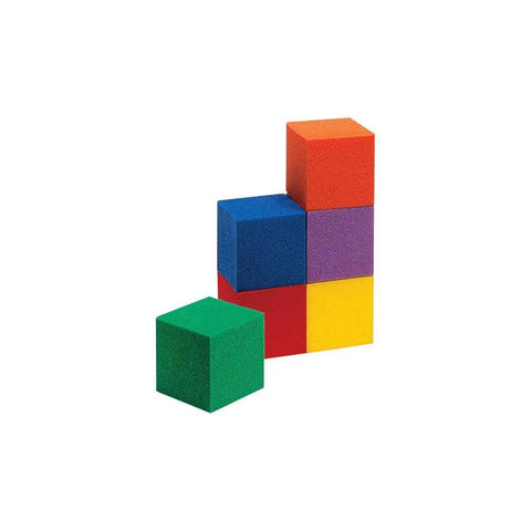 Wood Counting Cubes For Kids 1 Inch Blocks Pack Of 100 In Six Colors For Preschool And Classroom Math Learning, cubes stacked