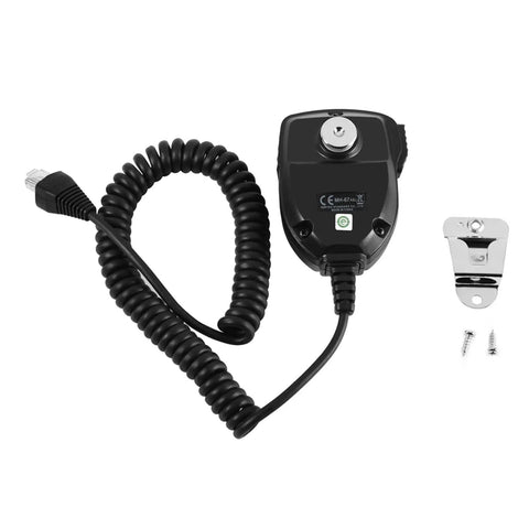 Two Way Radio Shoulder Speaker Mic With PTT Button And Mic Hanger For Portable Radios Hands Free Communications Belt Clip