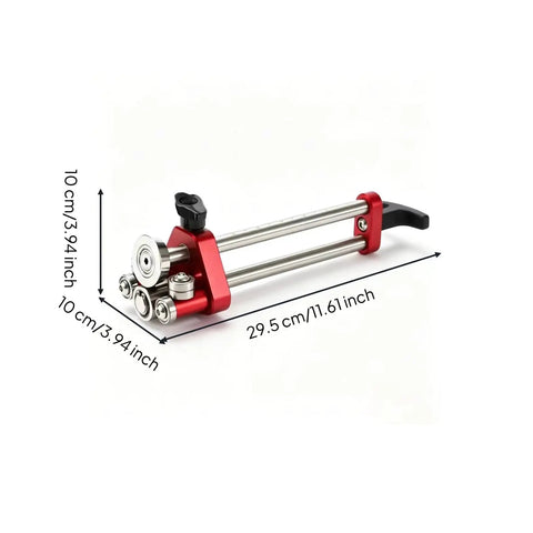 Sheet Metal Lip Former Roller With Adjustable Bending Tool Pro Grade Lightweight Roller Bender dimensions shown