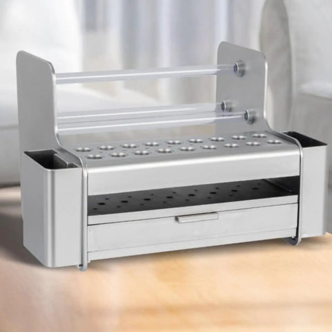 Backyard Boss Portable Desktop Tool Organizer Rack With Smooth Slide Drawer Smart Hardware Storage Caddy for Home Office Setup.