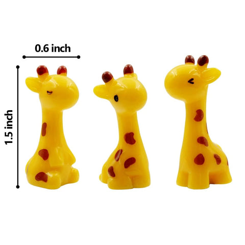 Mini Giraffe Door Hinge Heads Set Of 3 Magnetic Door Decor Toppers For Metal Surfaces Quirky Cottage Style Cute Animal Ornaments
