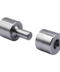 Three Piece Dimple Die Set For Metal Fabrication Tools With One Half Inch, Three Quarter Inch And One Inch Dies, CNC Machined 8620 Steel, Rockwell Hardness 80