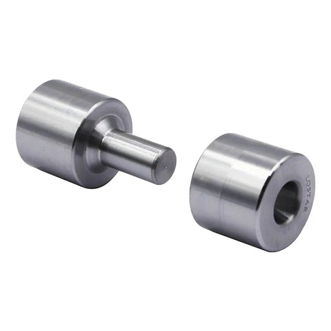 Three Piece Dimple Die Set For Metal Fabrication Tools With One Half Inch, Three Quarter Inch And One Inch Dies, CNC Machined 8620 Steel, Rockwell Hardness 80