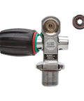 High Pressure 3442 Psi Cylinder Pro Valve With Spin Out Yoke Adapter For 230 Bar DIN Outlet Nitrox Ready Up To Forty Percent FO2