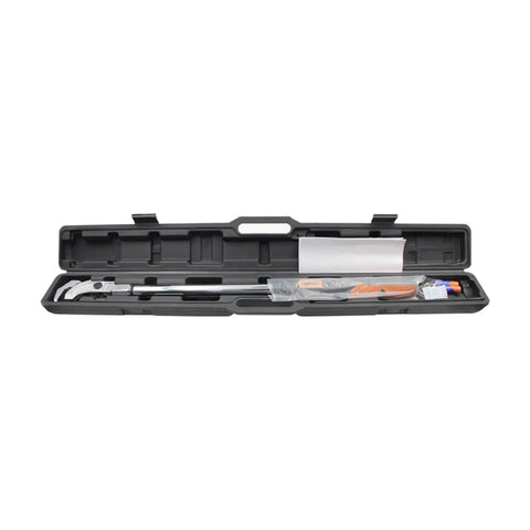 Heavy Duty Digital Torque Wrench With Rebar Head And 12 Inch Adapter Bicycle Repair Tool 17-340 NM Range Precision 3 Percent Accuracy Adjustable Electric Tester Clockwise Peak Hold Real Time Mode Four Units For Pros
