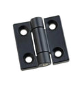Zinc alloy torque hinge, 50 * 6 mm, black finish, for industrial electrical cabinet doors, 1 piece
