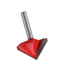 Estink V Groove Router Bit 6mm Shank Solid Alloy Double Edge Chamfer Cutter with a red tip for acrylic and MDF projects.