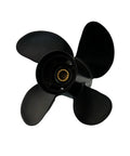 Outboard Propeller 10.3x13 Pitch Four Blade Beefed Up Aluminum Right Hand 13 Spline For Mercury Mariner Marathon Seapro 25 30 35 40 45 48 50 55 60 70 HP Boat Motors OEM Replacement 48 8M8026630