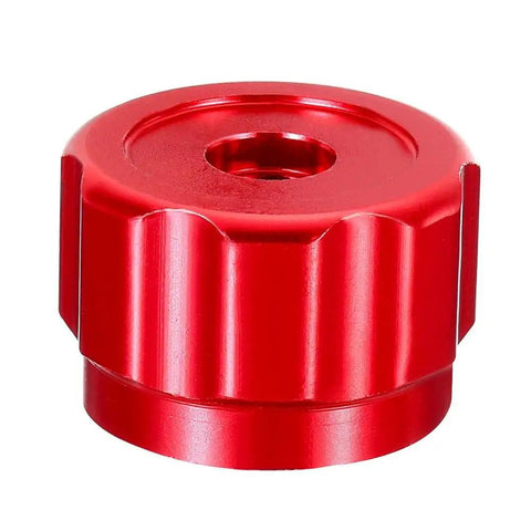 Heavy Duty 2PC Round Wheel Handles For Refrigeration Manifold Gauges Made From Rugged Aluminum Alloy And Rust Resistant Material To Fix And Replace Worn Or Leaking Outdoor Faucet Knobs Smooth As The Wind. Red aluminum round wheel handle, 6.6mm square, 34mm dia