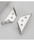 Heavy Duty 1.6mm Thick Stainless Steel Right Angle Bracket 10 Pack For Furniture And Shelves Beefy Corner Supports Easy Install Shelf Connectors Rust Resistant Metal Brackets