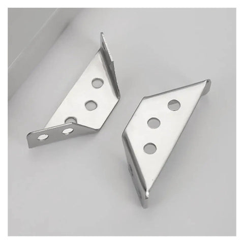 Heavy Duty 1.6mm Thick Stainless Steel Right Angle Bracket 10 Pack For Furniture And Shelves Beefy Corner Supports Easy Install Shelf Connectors Rust Resistant Metal Brackets
