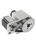 Heavy Duty Cnc Rotary Axis Four Axis Attachment With Er32 Collet Chuck And 65Mm Center Height For Woodworking Engraving Machines with motor mount and belt drive.