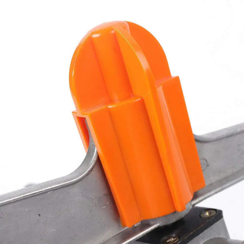 Close-up of the orange nozzle of The Ultimate Workhorse 2 Inch Adjustable Irrigation Sprinkler Spray Gun.