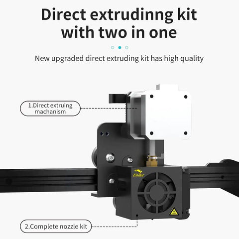 Ender 3 Direct Drive Upgrade Kit With 42-40 Stepper Motor Hotend and 1.75Mm Direct Drive Extruder for flexible filament