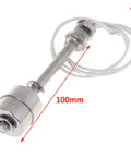 Stainless Steel Float Switch Liquid Level Sensor For Water Tank And Pool, 45 To 400mm Range, Double Ball Design, CE Certified, 100mm