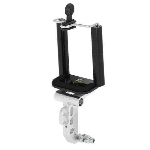 Adjustable Phone Holder Mount For RC Transmitters And Drone Pilots, Universal Bracket For 5.5 Inch Phones with aluminum base