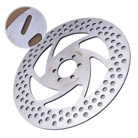 Beefy Disc Brake Rotor For Bikes And Ebikes, 180mm option, 6 bolt mount, 3mm thick stainless steel, slotted heat dissipation
