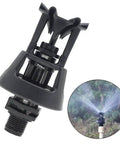 Rotary Oscillating Irrigation Sprinkler Nozzle For Farm Crops Adjustable Spray Radius 6 To 9 Meters Low Pressure Compatible