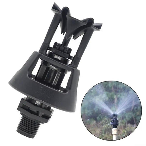 Rotary Oscillating Irrigation Sprinkler Nozzle For Farm Crops Adjustable Spray Radius 6 To 9 Meters Low Pressure Compatible
