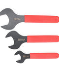 Three Pro Grade ER Collet Nut Wrenches for ER11 ER16 ER20 A Type Collet CNC Milling Lathe Tools Spanner with red handles