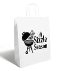 Make Your Brand Pop With Large Full Color Custom Printed Paper Bags With Handles For Retail, Events, And Restaurants, Premium 100 Pack