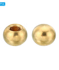 M5x0.8 Brass Ball Cap Nuts Knob Set, 5 Pack, Decorative Screw Caps for Furniture and Lighting Projects, 10mm Diameter