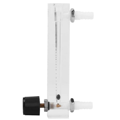 No Hassle Gas Flowmeter Featuring Steady Control Valve, 1-10 Lpm Air Gauge Solid Choice For Oxygen Nitrogen And Shop Air, Visible Acrylic Tube, Secure Barb Fittings, Runs Smooth As Silk
