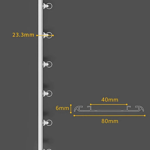 Heavy Duty Double Curtain Track System Made From Ultra Thin Aluminum Alloy, Ceiling Mount Curtain Rail In White, 1.5m Length, Double Layer Track For Smooth Gliding Curtains In Living Room Or Bedroom, 6mm profile