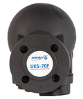 Front view of DN25 Ball Float Steam Trap With Thermostatic Control ANSI Class 150 Flanged Rugged GG Iron Body and GGG Cover