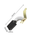 Two Pairs Carbon Brushes For Hilti TE60 TE72 Rotary Hammer Motor With Automatic Stop 23x12.5x6.3mm Replacement Parts displayed