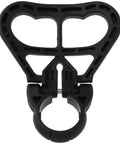 Black Scuba Dive Cylinder Tank Handle Grip Carrier with rotatable nylon and fiberglass holder, stainless axle, durable diver accessory.
