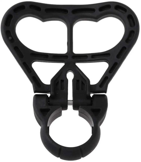 Black Scuba Dive Cylinder Tank Handle Grip Carrier with rotatable nylon and fiberglass holder, stainless axle, durable diver accessory.