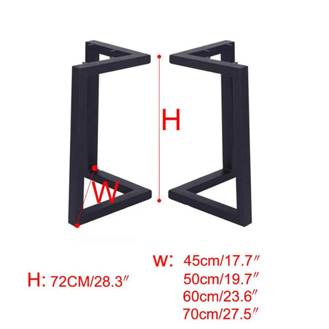 Built Like A Tank 2 Pack Kitchen Table Legs With Self Leveling Feet And Simple Pre Drilled Holes For No Sweat Diy Setup Heavy Duty Square Steel Bench Supports Rock Solid Fit Your Next Room Makeover, 72cm height.