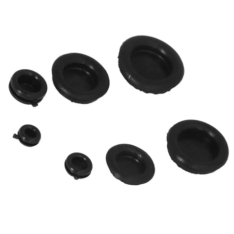 Rubber Grommet Kit 170 Piece Odorless Sealing O Rings Set For Auto Mechanical Maintenance And DIY Repair Projects Heavy Duty Automotive Grommet Pack Set, black rubber grommets