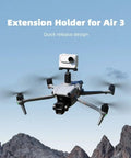 All In One Drone Action Camera Mount For Mavic Air 3S And Air 3 flying over mountains with quick release camera holder