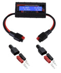 150 Amp Watt Meter Power Analyzer With Sweet Digital LCD Screen For RC Projects, Real Time Readouts Of Amps Volts Watts And Ah, Eight Electrical Readings, High Precision Energy Monitoring Gear, wired connectors